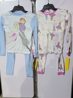 DISNEY FROZEN 2 GIRLS PAJAMA SET- LIGHT BLUE & PURPLE-SIZE 10-NWT